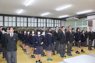 ３学期始業式